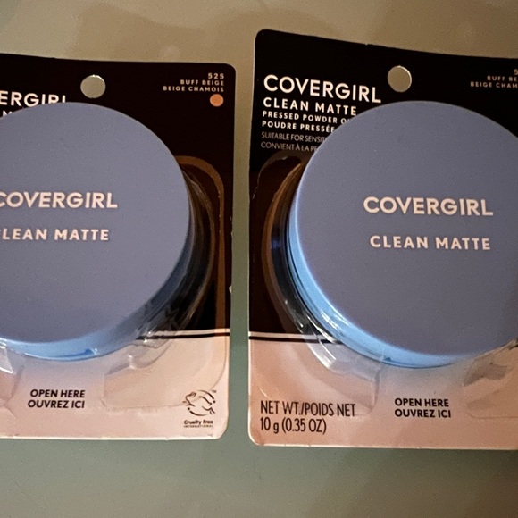 2 CoverGirl Clean Matte Pressed Powder Oil Control Sensitive Skin Buff Beige 525 - Picture 4 of 5